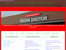 Tablet Screenshot of emergencytoothdoctor.com